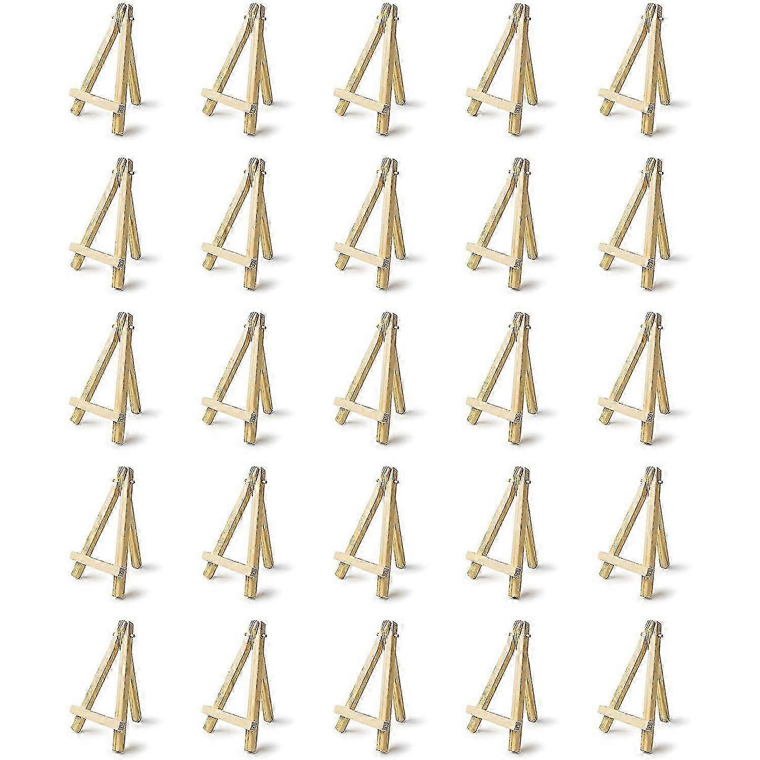 5 tums trästaffli för små dukar - minidisplayställ för konst- och hantverksprojekt