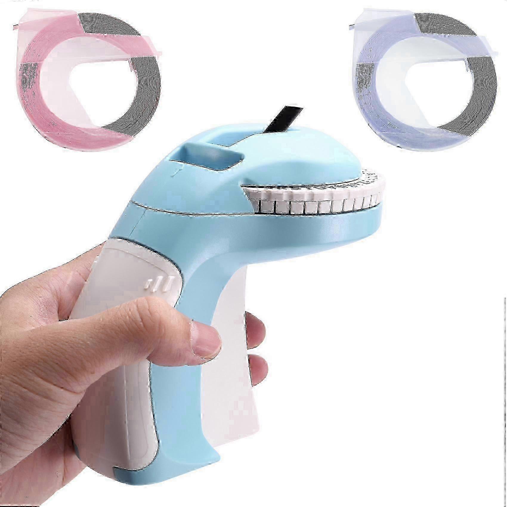 Portable 3D Embossing Label Printer DIY Manual Label Printing 12965 Manual Typewriter