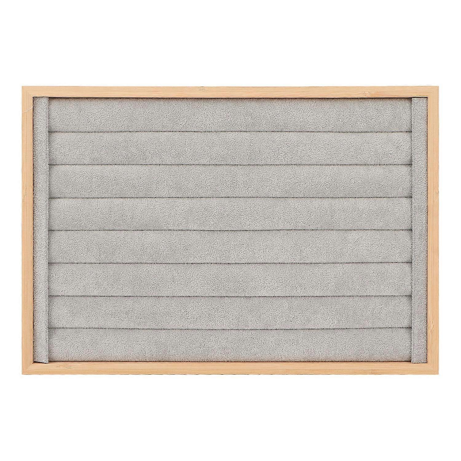 Rings Tray 7 Rows Stackable Protective Scratch Proof Lining Drawer Insert Earrings Storage Display C