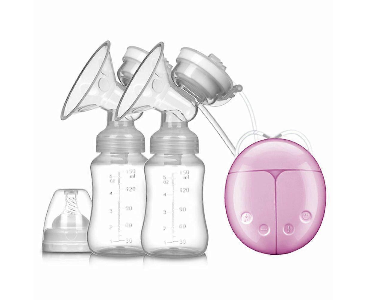 Intelligent Double Electric Breast Pump Automatic Milk Suction Pink