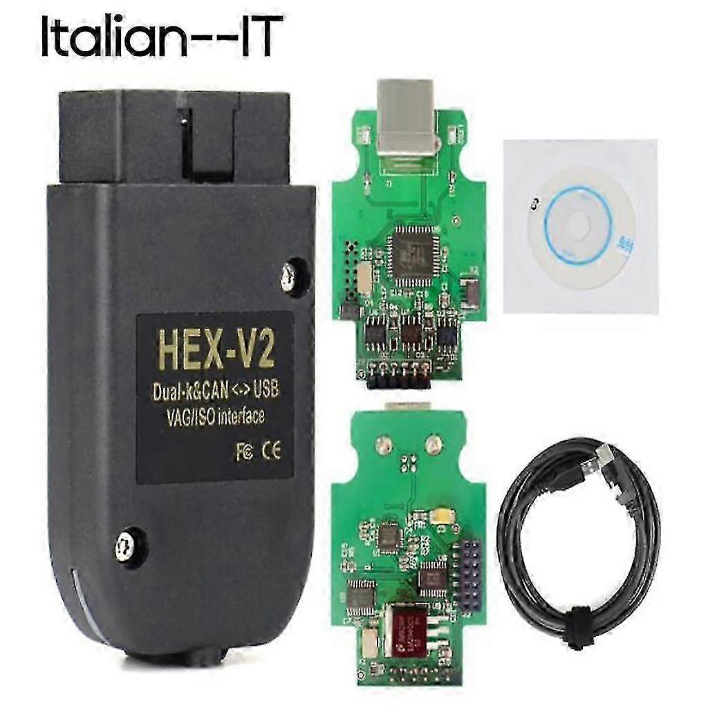 Multi-Language VCDS HEX X2 22.3 HEX CAN USB Interface V2 ATMEGA162+16V8+FT232RQ