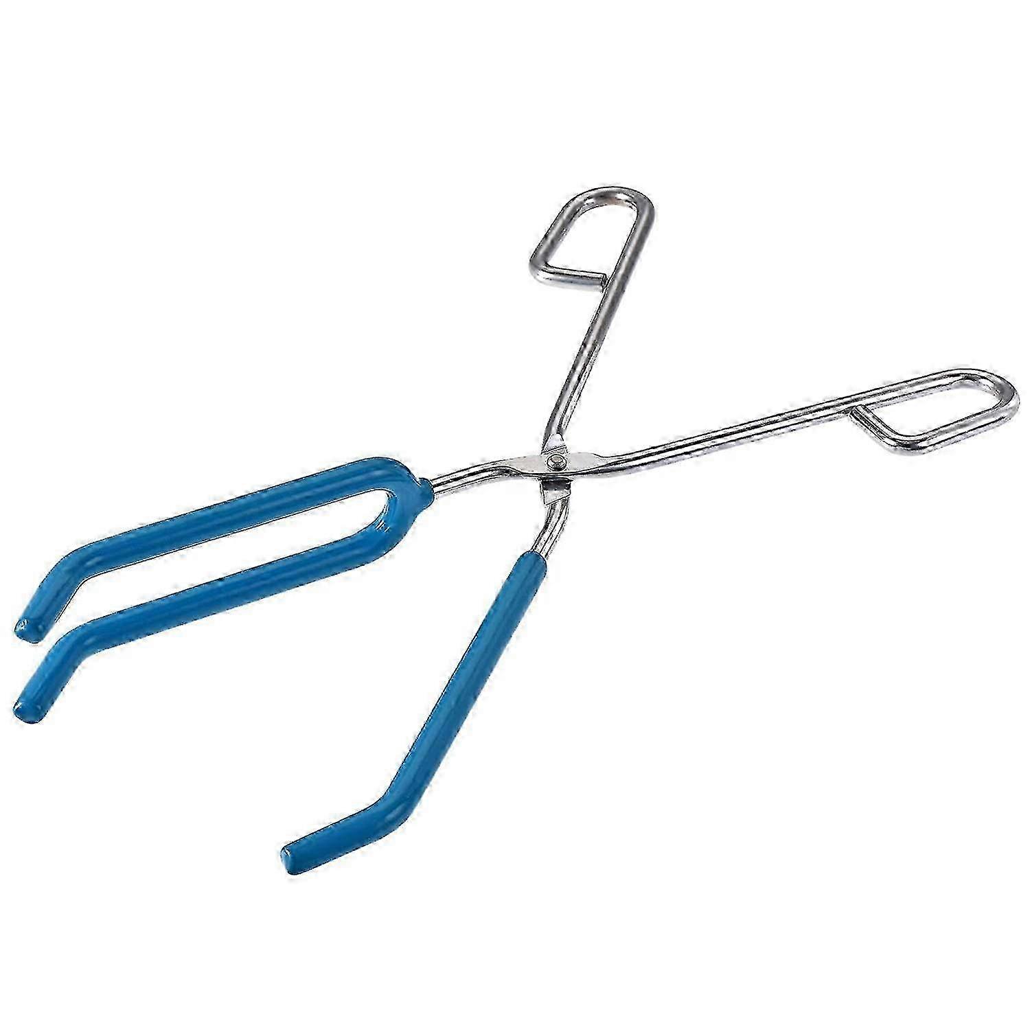 Lab Beaker Tongs: 3 Prong Stainless Steel Laboratory Beaker Clip Tool with Securing Clip for Science Experiments
