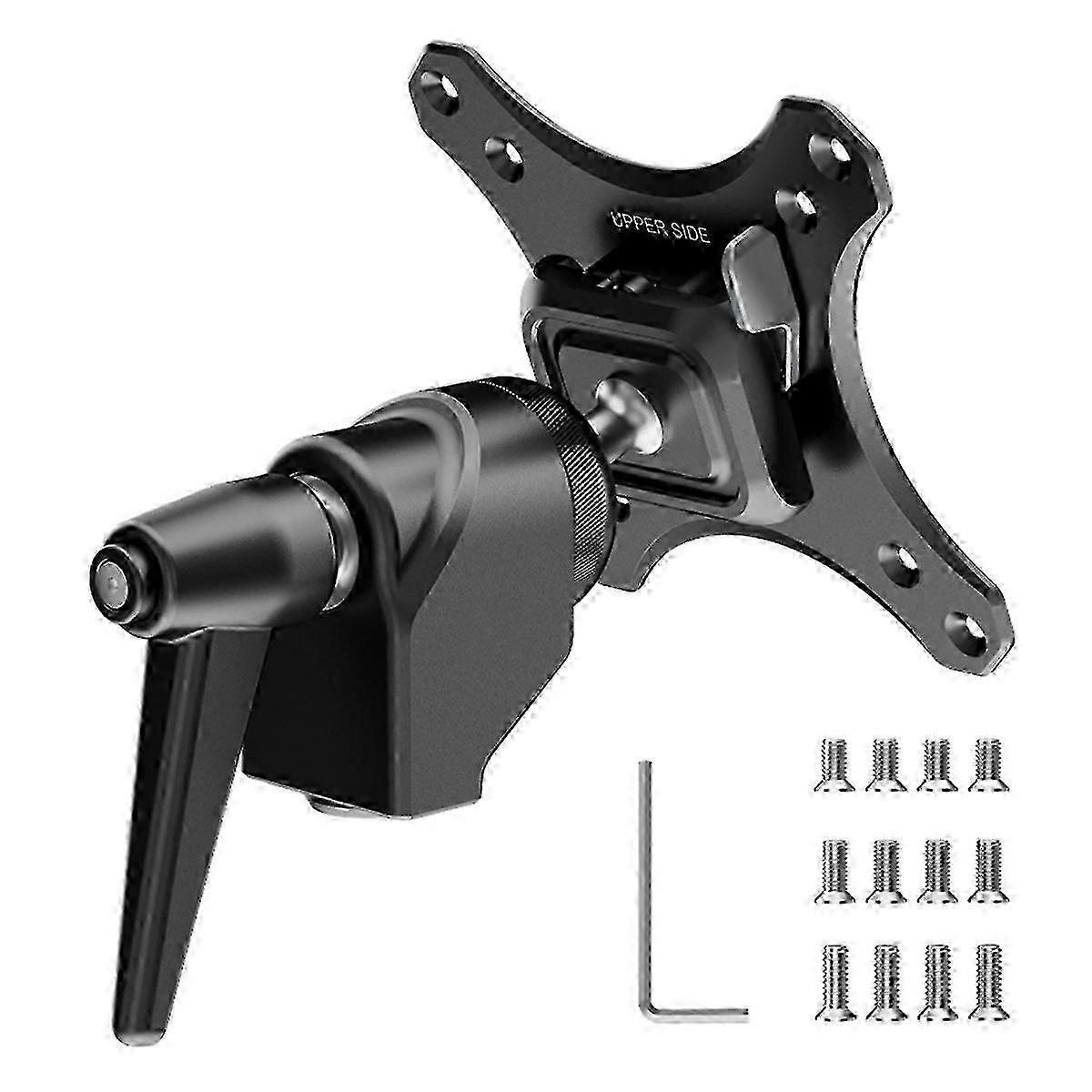 Monitor Mount Adapter with Arca Quick Release and 360° Rotatable Ball Heads for Light Stand