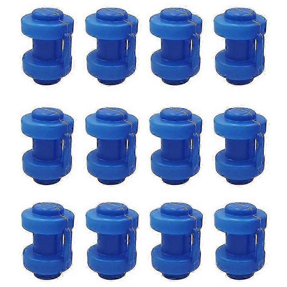 12 Pcs Trampoline Caps 25 Mm,trampoline End Caps For Attaching The Safety Net To The Net Poles Of T