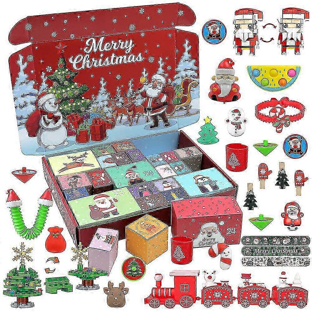 Advent Calendar for Children with 24 Small Blind Box Toys