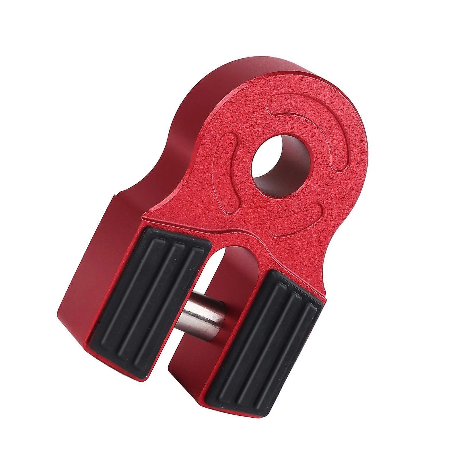 Lightweight Rustproof Aluminum Tow Shackle Quick Connection Design for SUV Pickup Truck Trailers Universal  Red