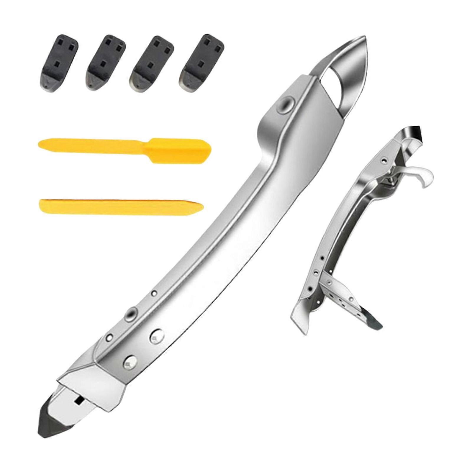 Multiple Task Stainless Steel Seam Tool 4 Functions Scraping Cleaning Smoothing Trimming Professional Home Improvement Solution Multicolor