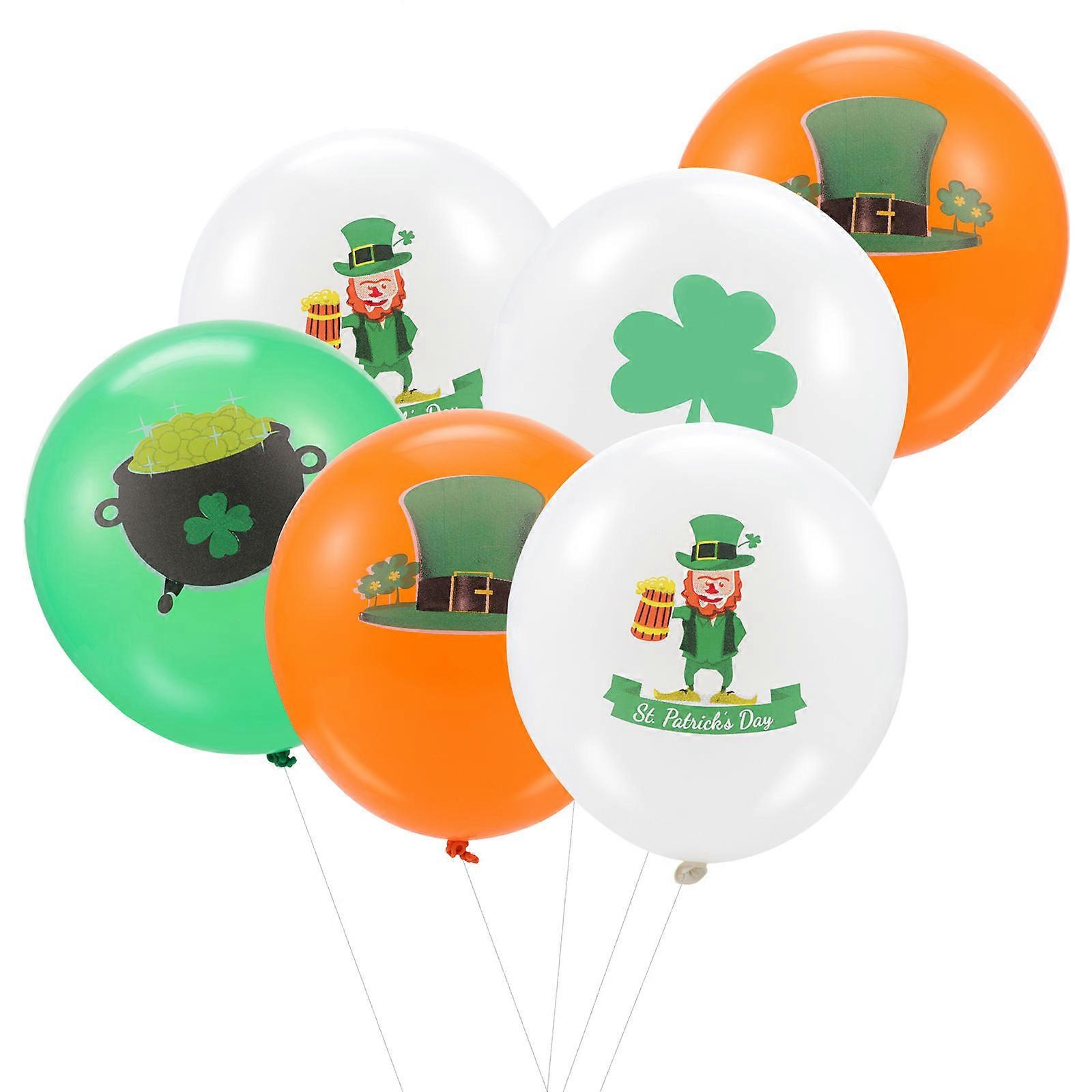 Party Decoration Balloons 12X6CM St Patricks Day Uncle Pattern 40Pcs