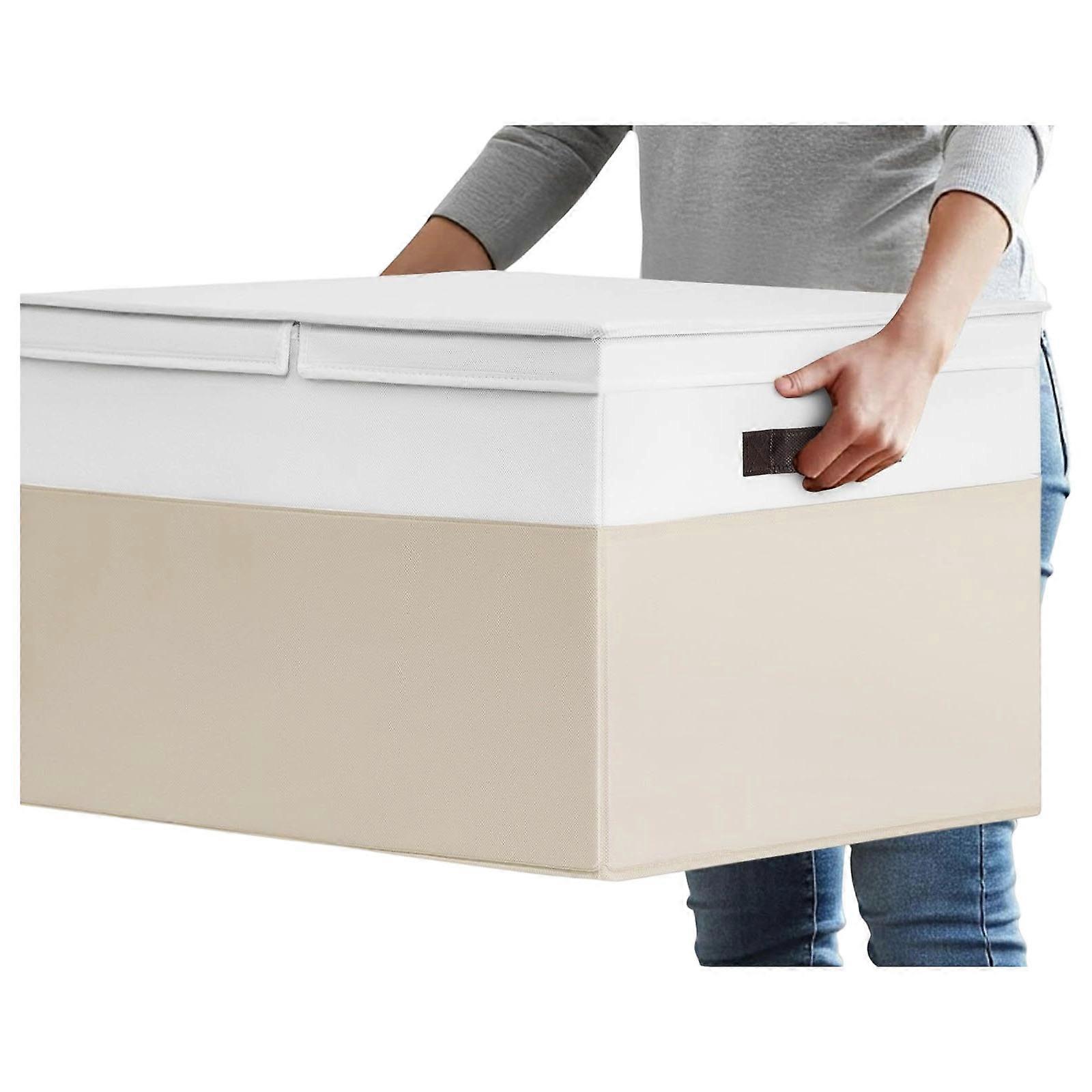 Foldable Fabric Drawer Storage Container Breathable Foldable Designs Organiser For Baby Clothes Toy Storage  White rice color com