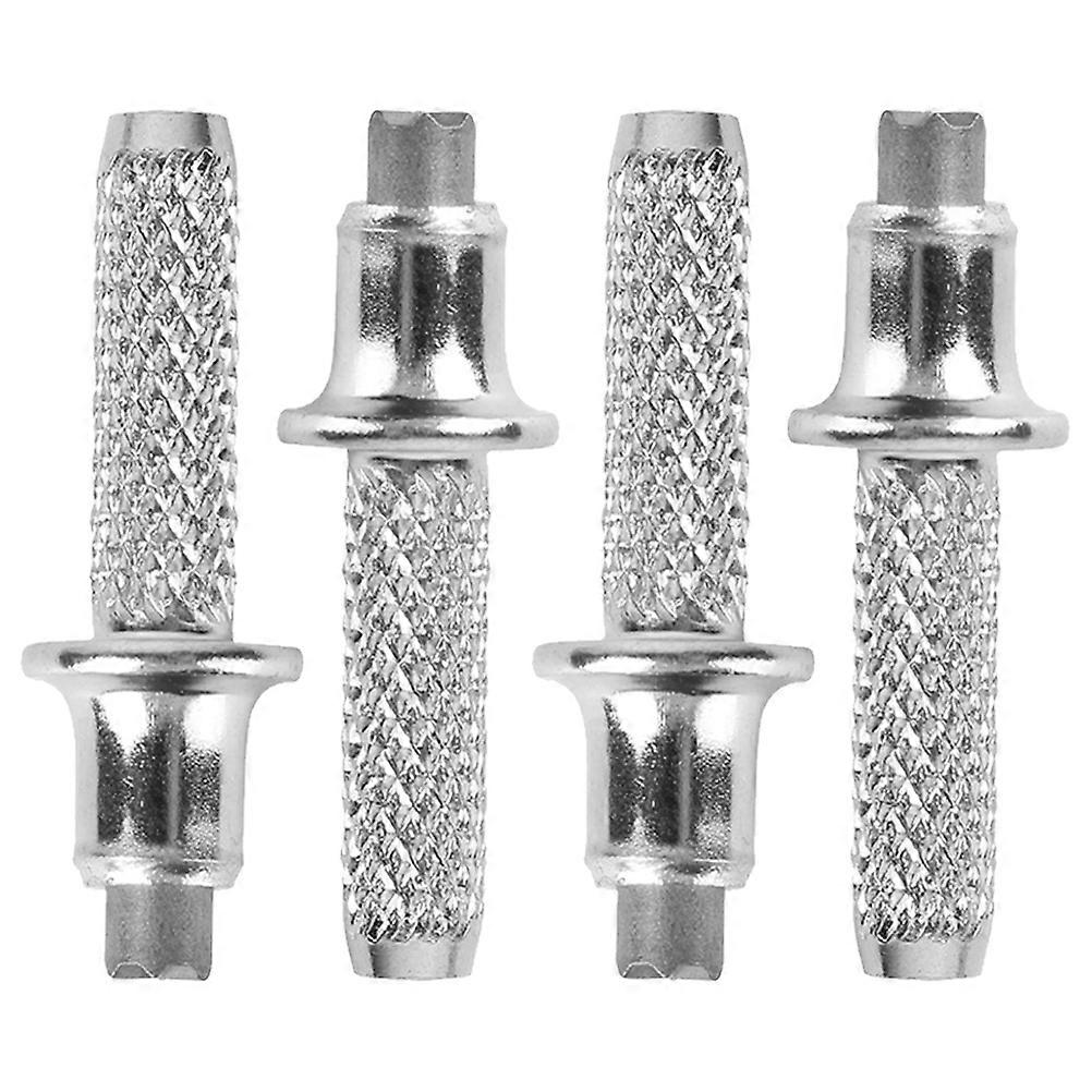 Silver Hiking Stick Metal Replaceable Tip for Replacement 4Pcs Hiking Poles Accessories
