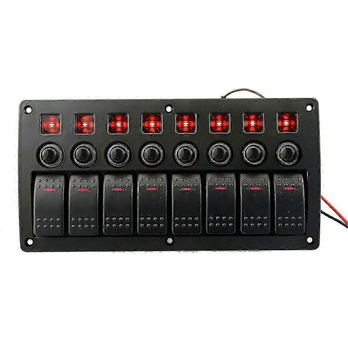 8-group Combination Panel Switches Marine Toggle Switch Power Female Switch Switch Panel For Automo