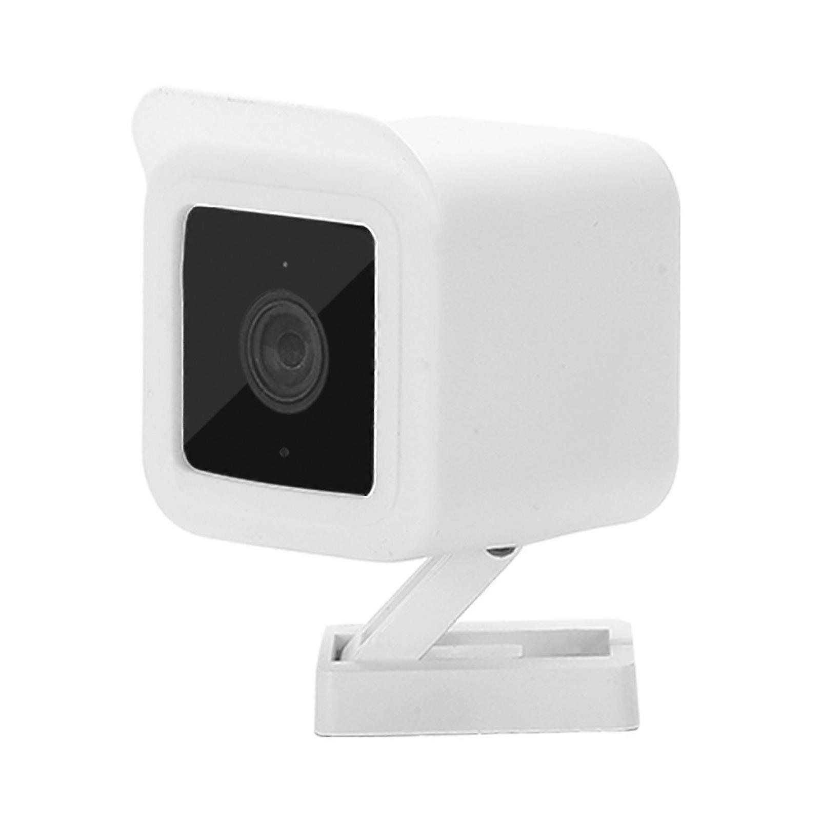 מארז סיליקון קל משקל שרוול עור גמיש עם פיזור חום למצלמות חכמות אבטחה לעסקים ביתיים לבן