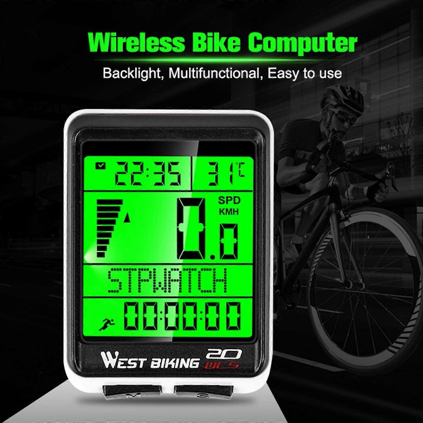 Donemore Bicycle Wireless Computer Speedometer, Waterproof Wireless Cycle Bike Computer Bicycle Odometer with Display & Multi-Functions