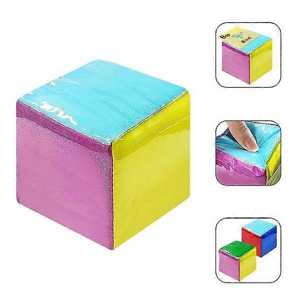 Pocket Dice DIY Education Play Game Dice Classroom Soft Dice with Clear Pocket Size Teacher Dice Learning Cubes