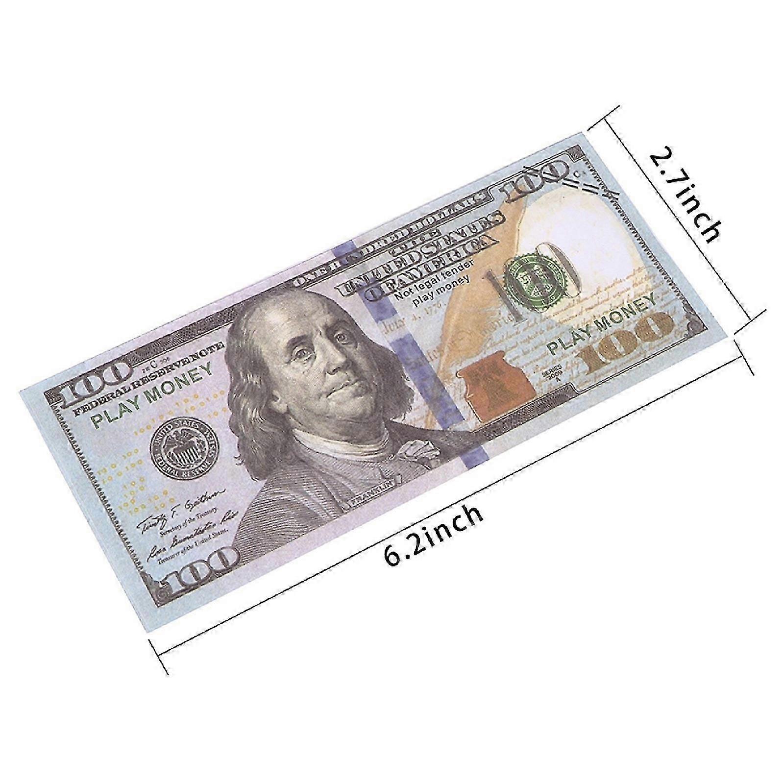 150PCS Double-Sided Prop Money Dollars Replica Bills Multicolor Set