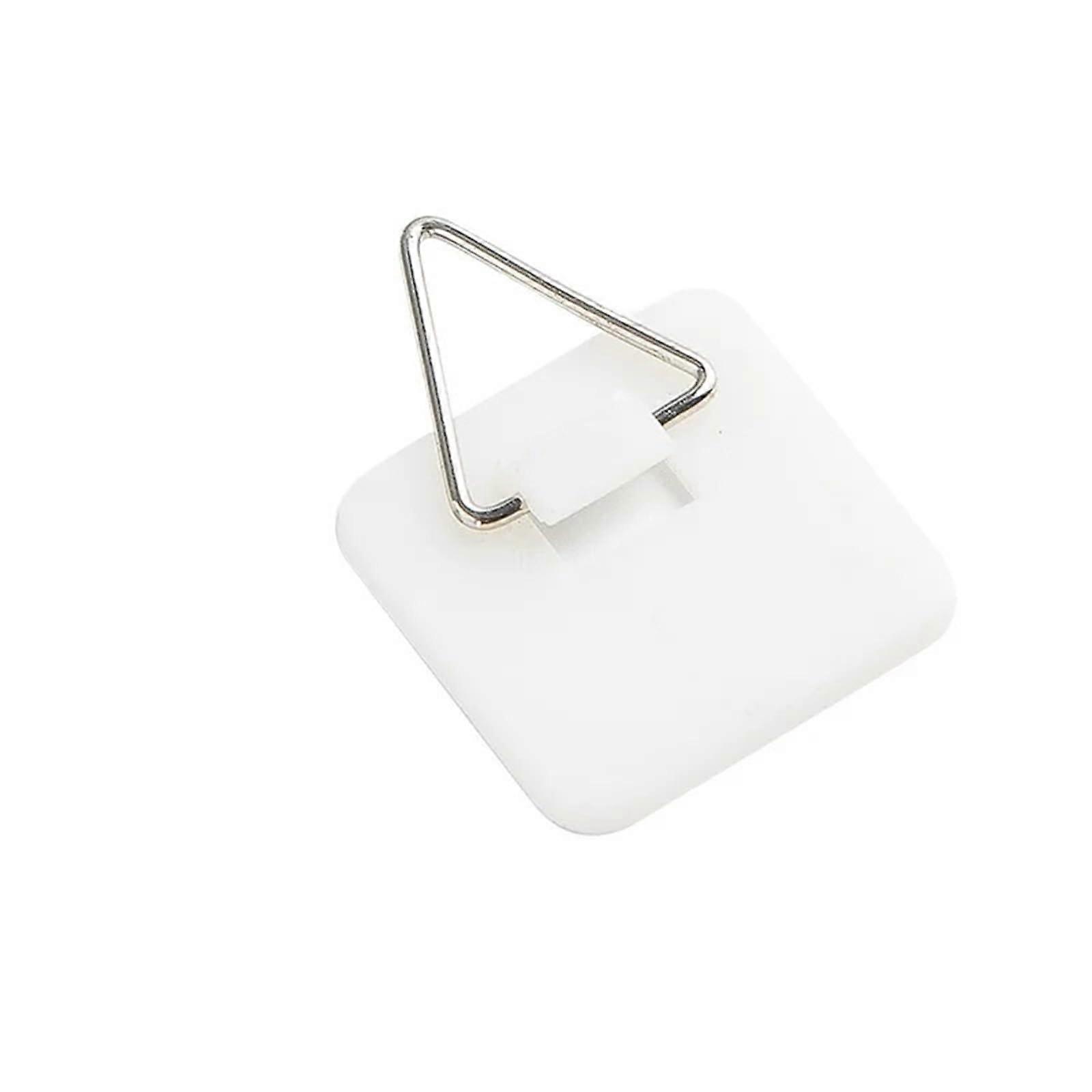 100Count Invisible Adhesive Plate Hanger Kit for Decorative Wall Plate Display, Large Square