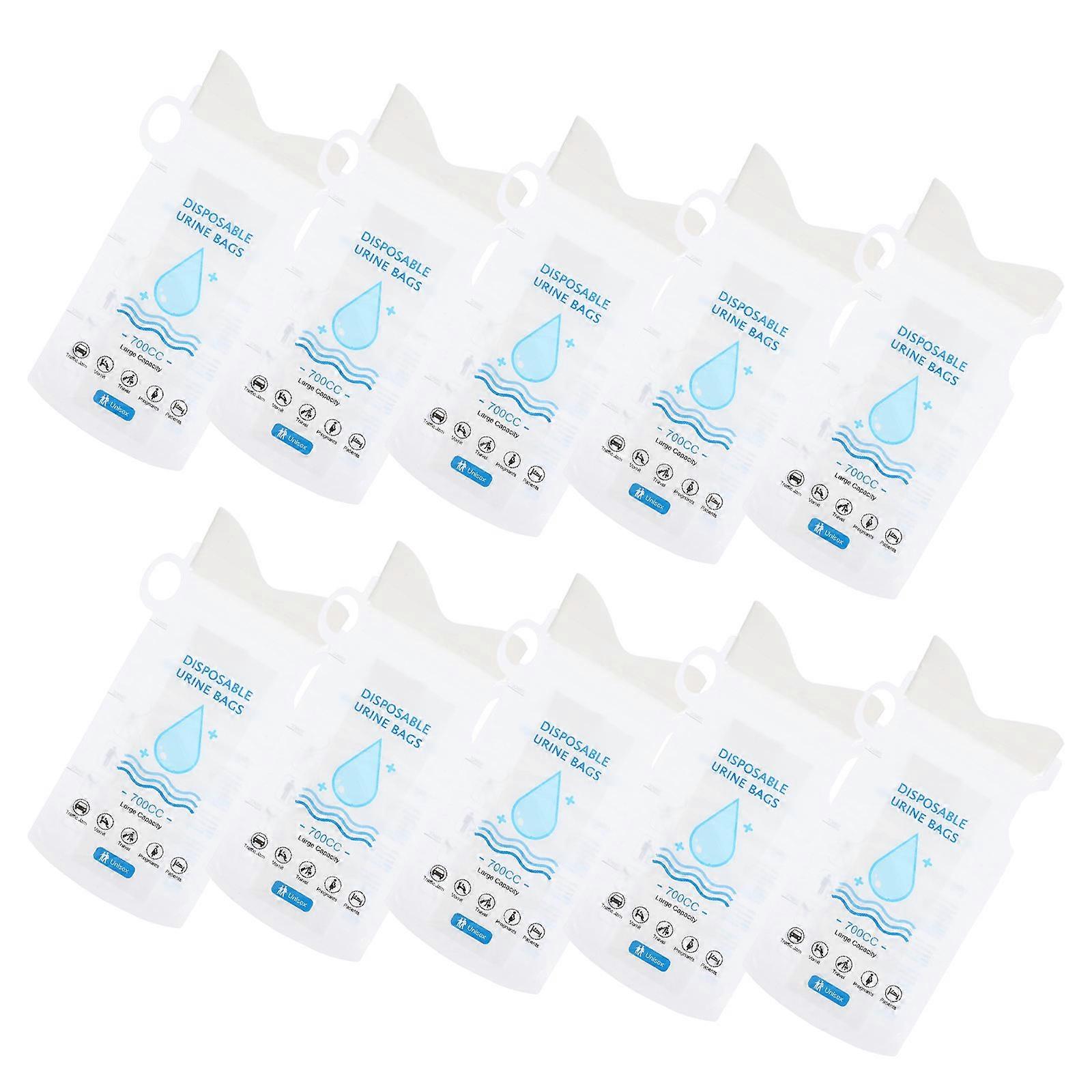 Unisex Vomit Bag Quick Absorption Easy Disposal Rectangular Shape PE Material for Motion Sickness Vehicle Use 10Pcs