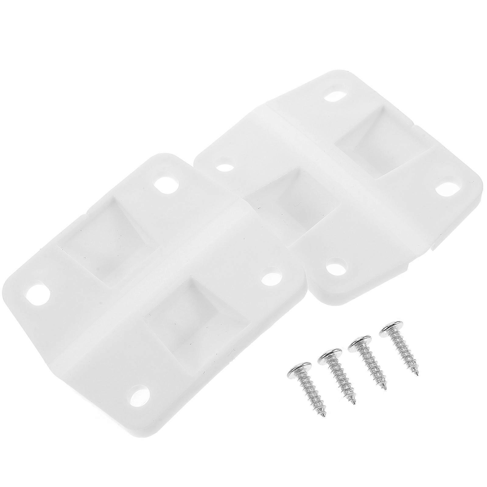 White Plastic Cooler Hinge Replacement Cooler Hinges Parts 2Pcs