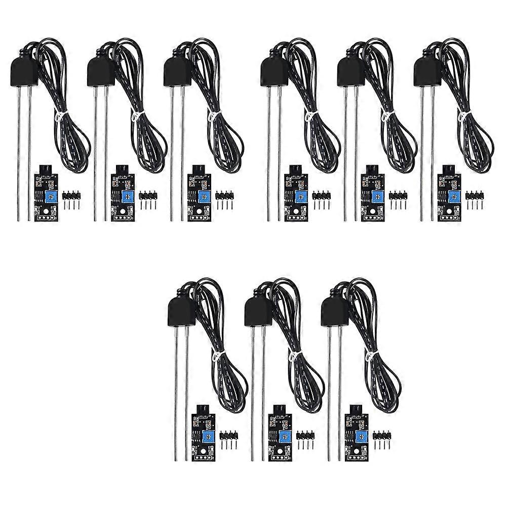 9 Sets Soil Moisture Sensor, with Corrosion Resistant Probe, Module Digital Analog Signal Output for Garden Automatic