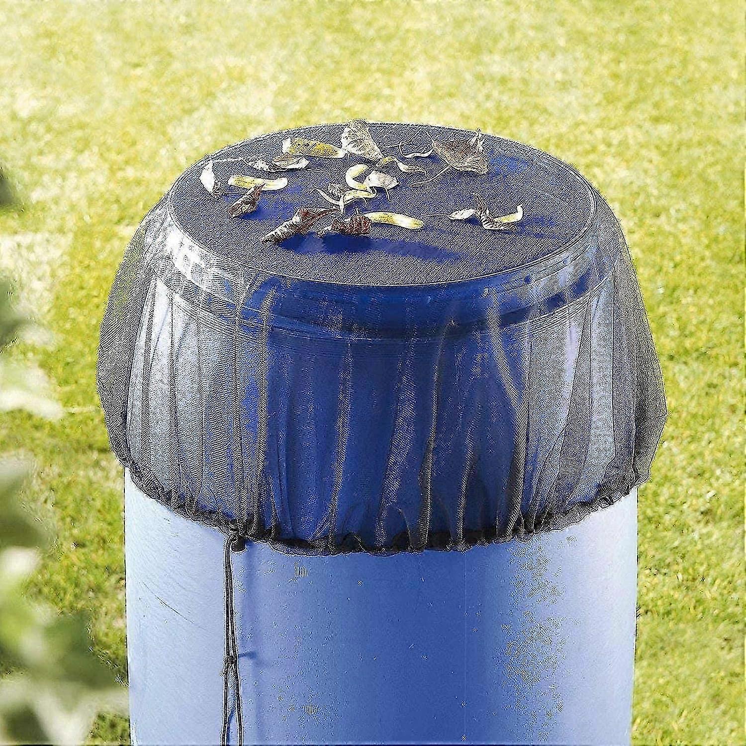 for Rain Cistern Rain Barrel Cover Rain Barrel Net with Drawstring - Protect Against Leaves, Mosquitoes