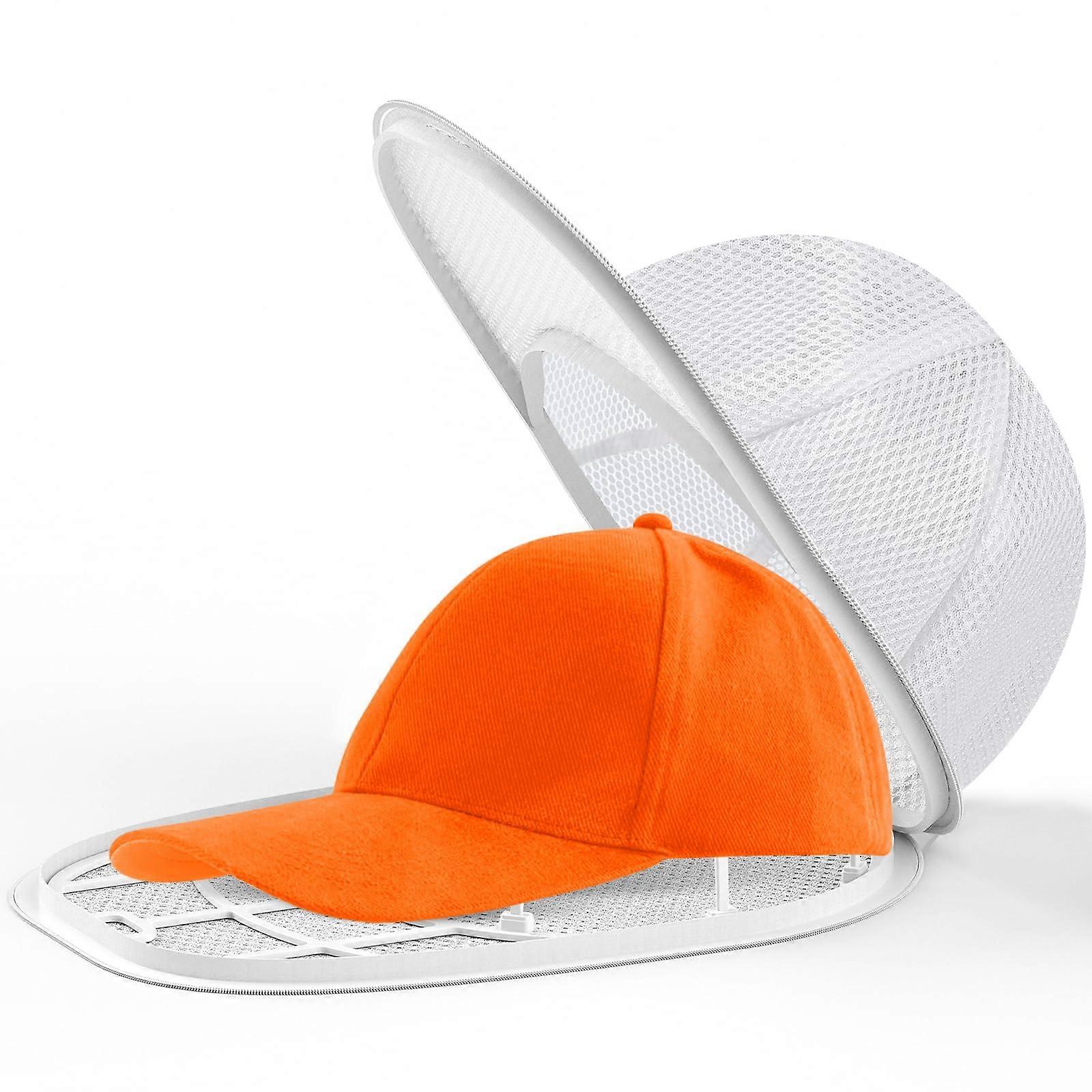 Hat Washer for Washing Machine, Baseball Cap Cleaner with Mesh Bag and Durable Frame, White 1 Pack