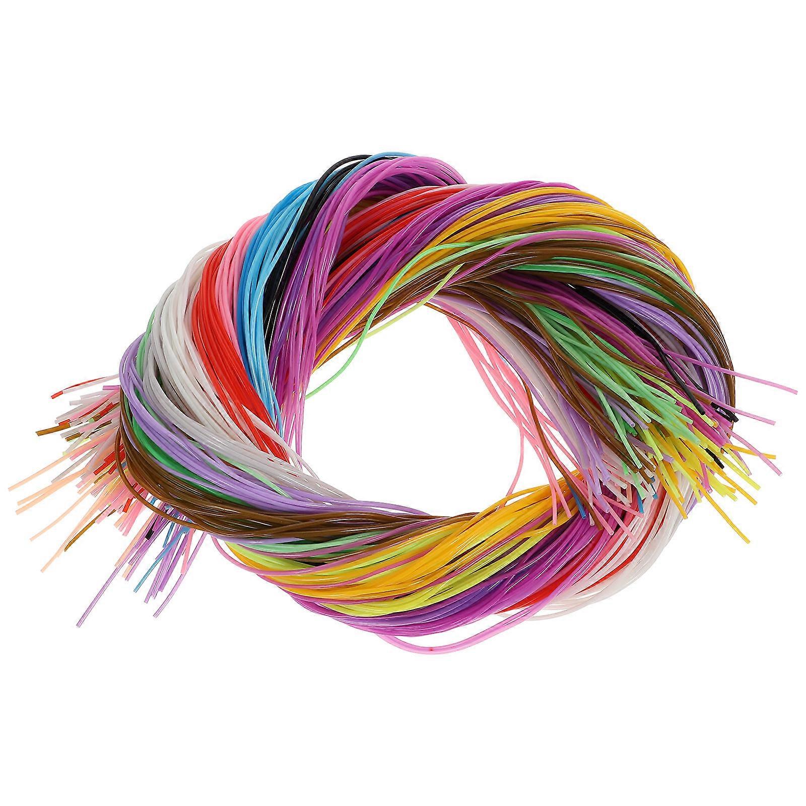 200pcs 20 colors Weaving Strings PVC Lacing String Craft String Multi-color DIY Craft Cord Jewelry Making Rope
