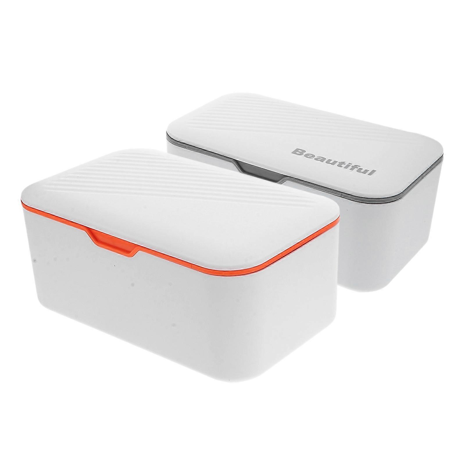 Refillable Wipes Container Wipes Dispenser for Storage 4Pcs with Lid