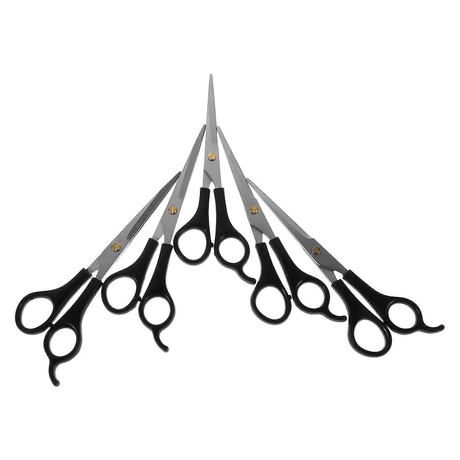 Professional Pet Grooming Scissors Pet Shears for Comfortable Grip 5Pcs