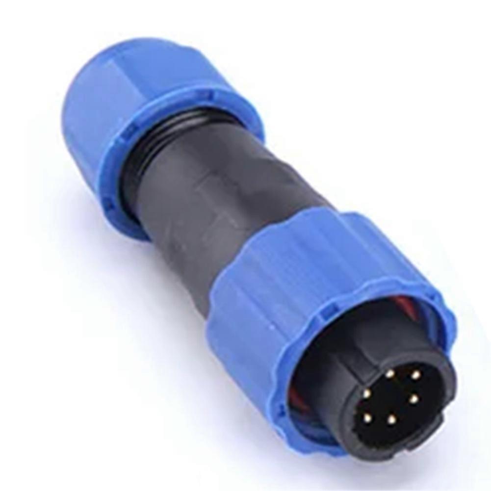 SP13 Waterproof Connector IP68 6 Pin Cable Connectors Male/Female Plug and Socket Nut/Flange/Docking