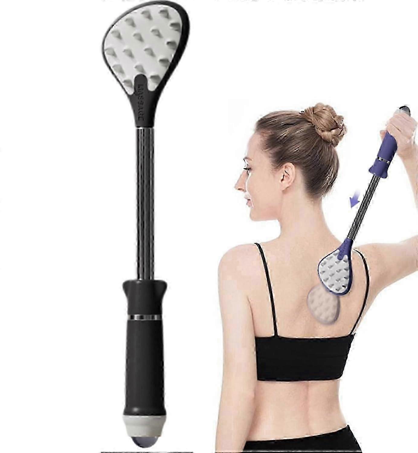Back Scratching Massager, Tools to Relieve itching, Acupoint Massager, Portable Extendable Back Scratcher, Stainless Steel Telescoping Back Scratcher