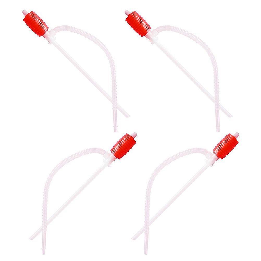 Hand Siphon Pump Oil Changing Pump For Liquid Replacement Work Translucent 4Set