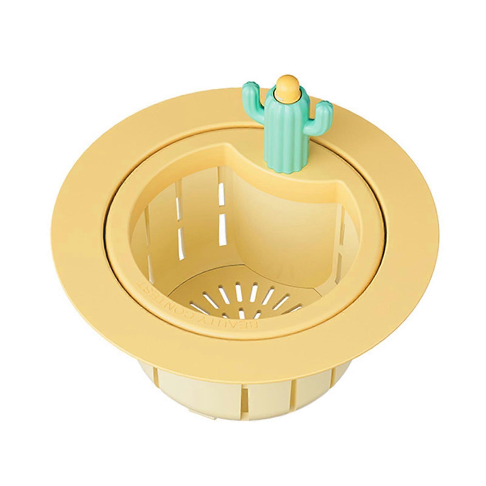 Cactus Kitchen Sink Strainer with Automatic Waste Dumping, Large Capacity Filter Basket, Dishwasher Safe (2)