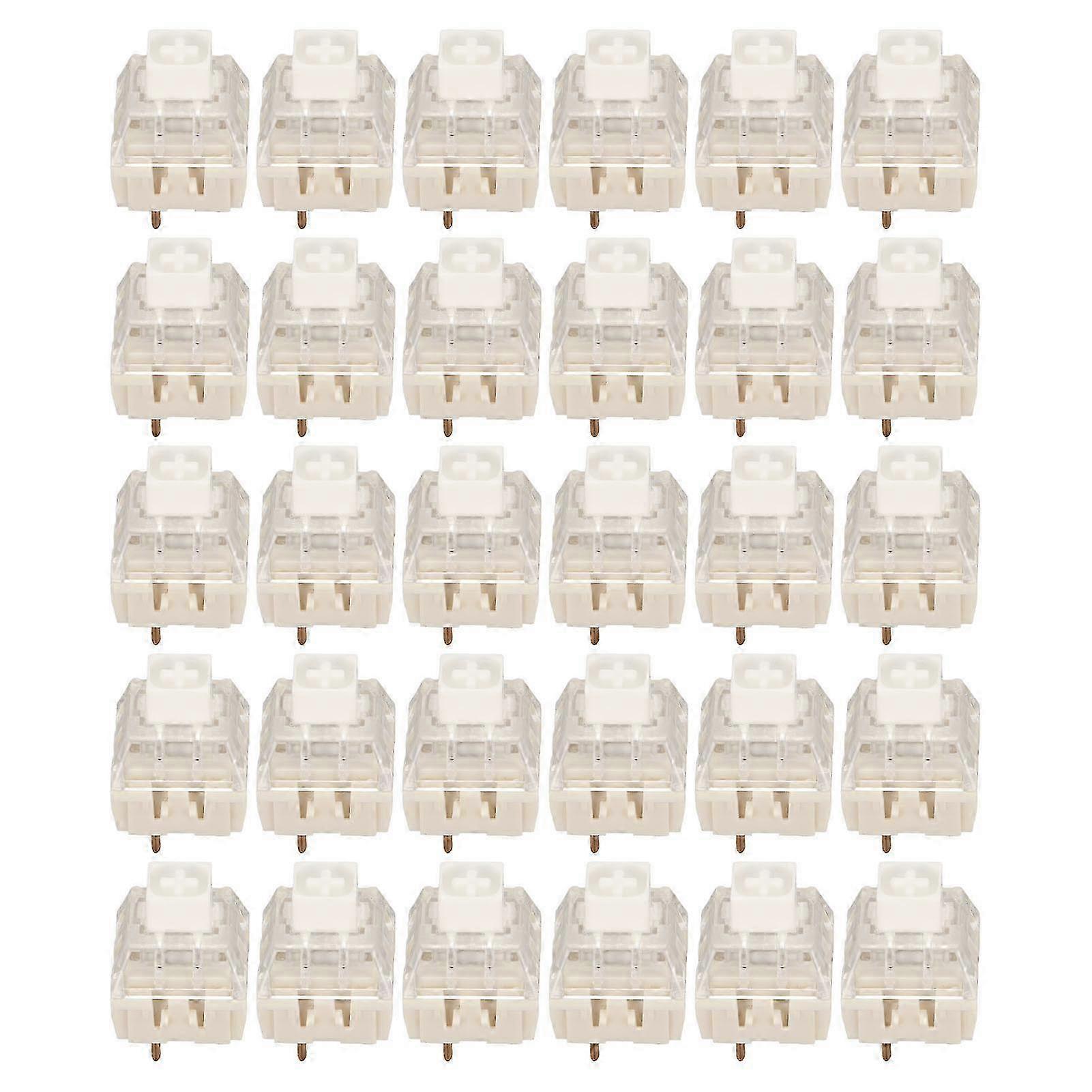 30pcs Mechanical Switches Waterproof Backlight DIY Keyboard Switch for Customizing Keyboards 25-26