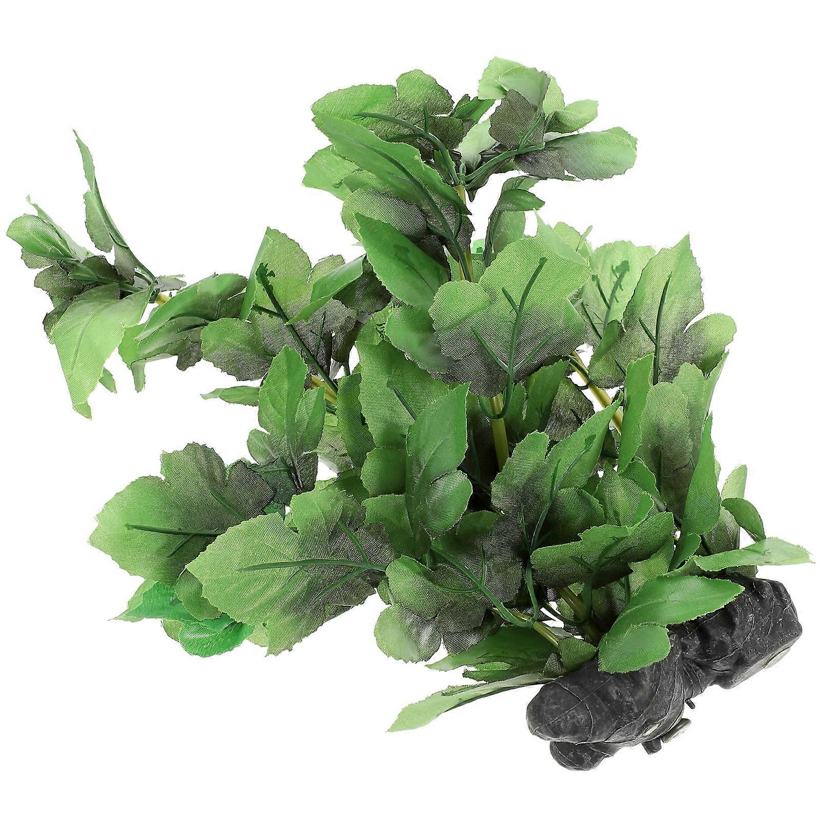 Tank Decor Plastic Aquarium Plant for Decoration 2Pcs Delicate
