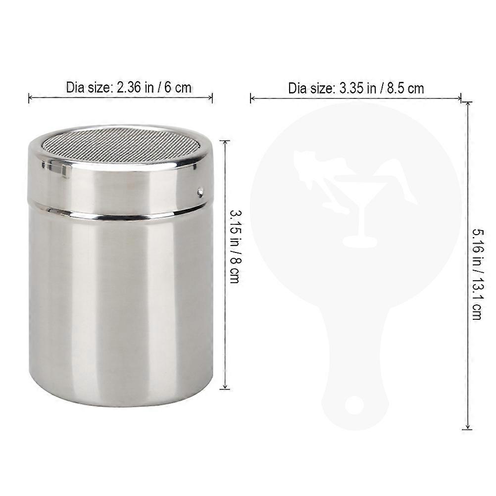 Cappuccino Chocolate Shaker Coffee Flour Sifter for Decorating 1Set