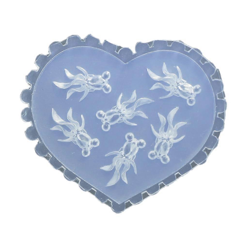 Nail Art Mold Silicone Stamping Kit with Flexible Reusable Design for DIY Precision Patterns