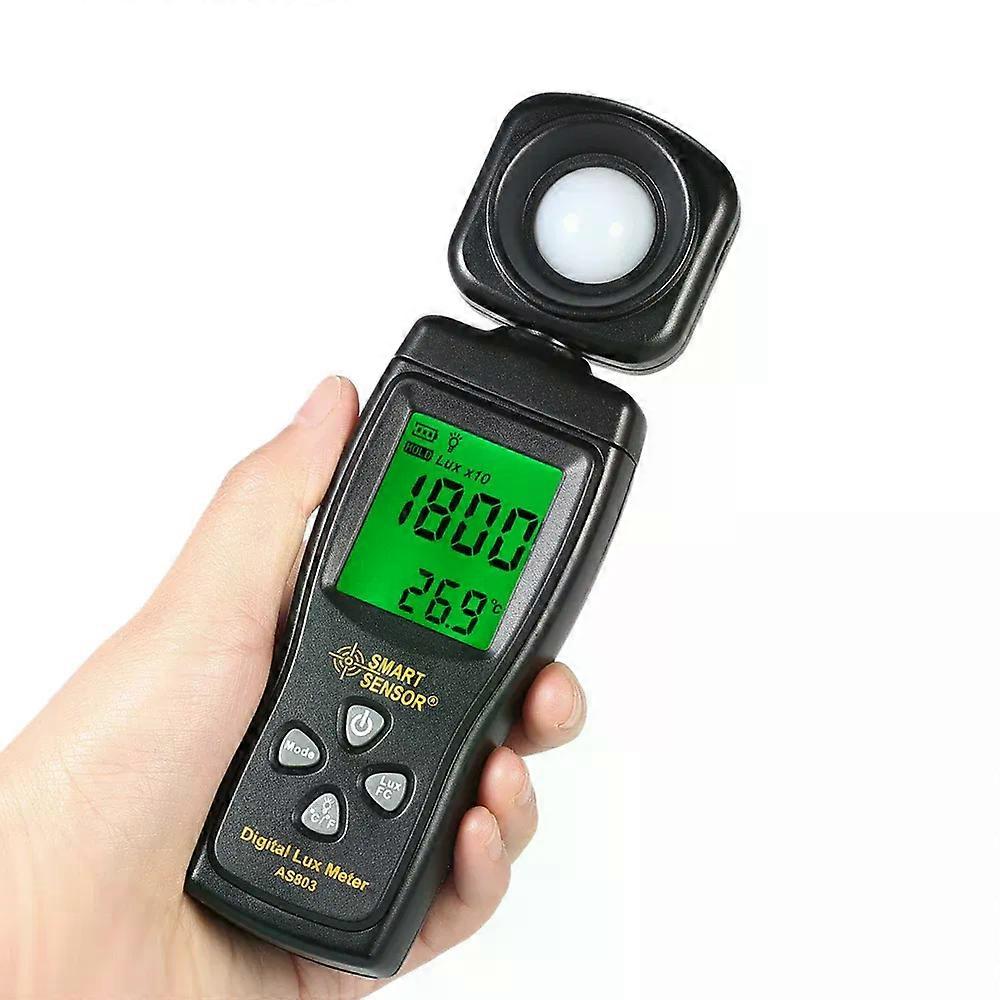 SMART SENSOR Mini Digital Lux Meter LCD Display Handheld Illuminometer Luminometer Photometer Luxmeter Light Meter 0-200000 Lux