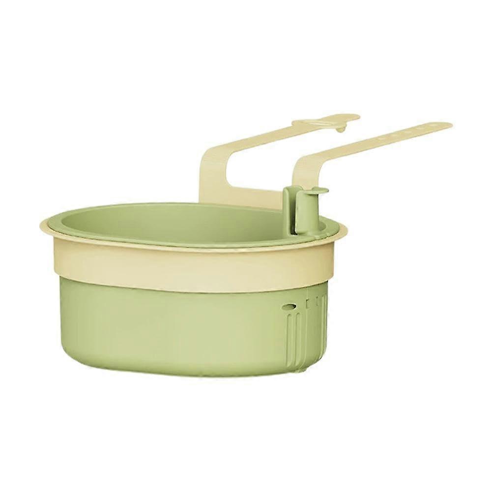 Sink Strainer Basket with Openable Bottom, Detachable Kitchen Drain Filter, Green 1pcs