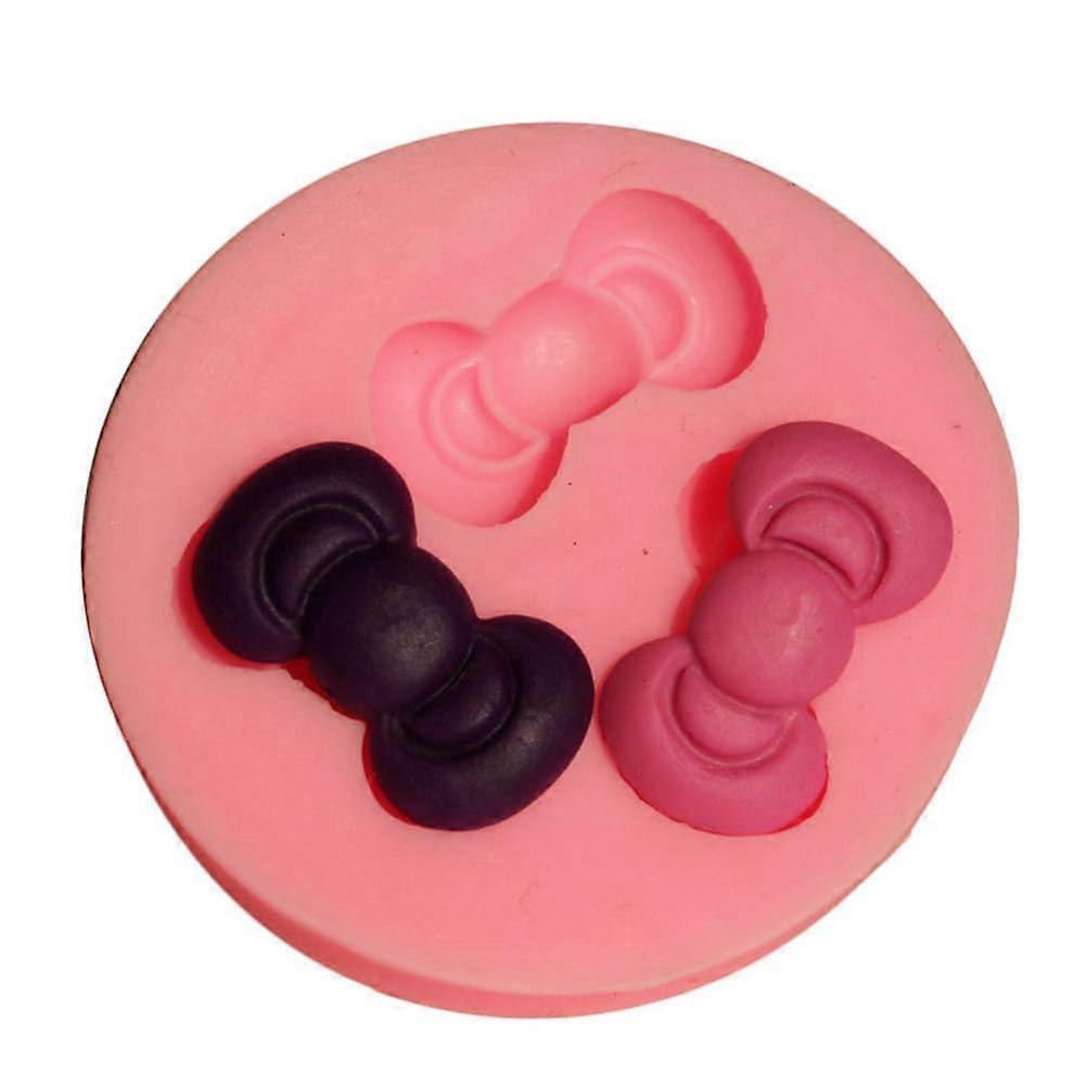 Silicone Bowknot Fondant Mold for Cake Decorating Chocolate Candy Cupcake Cookie Baking