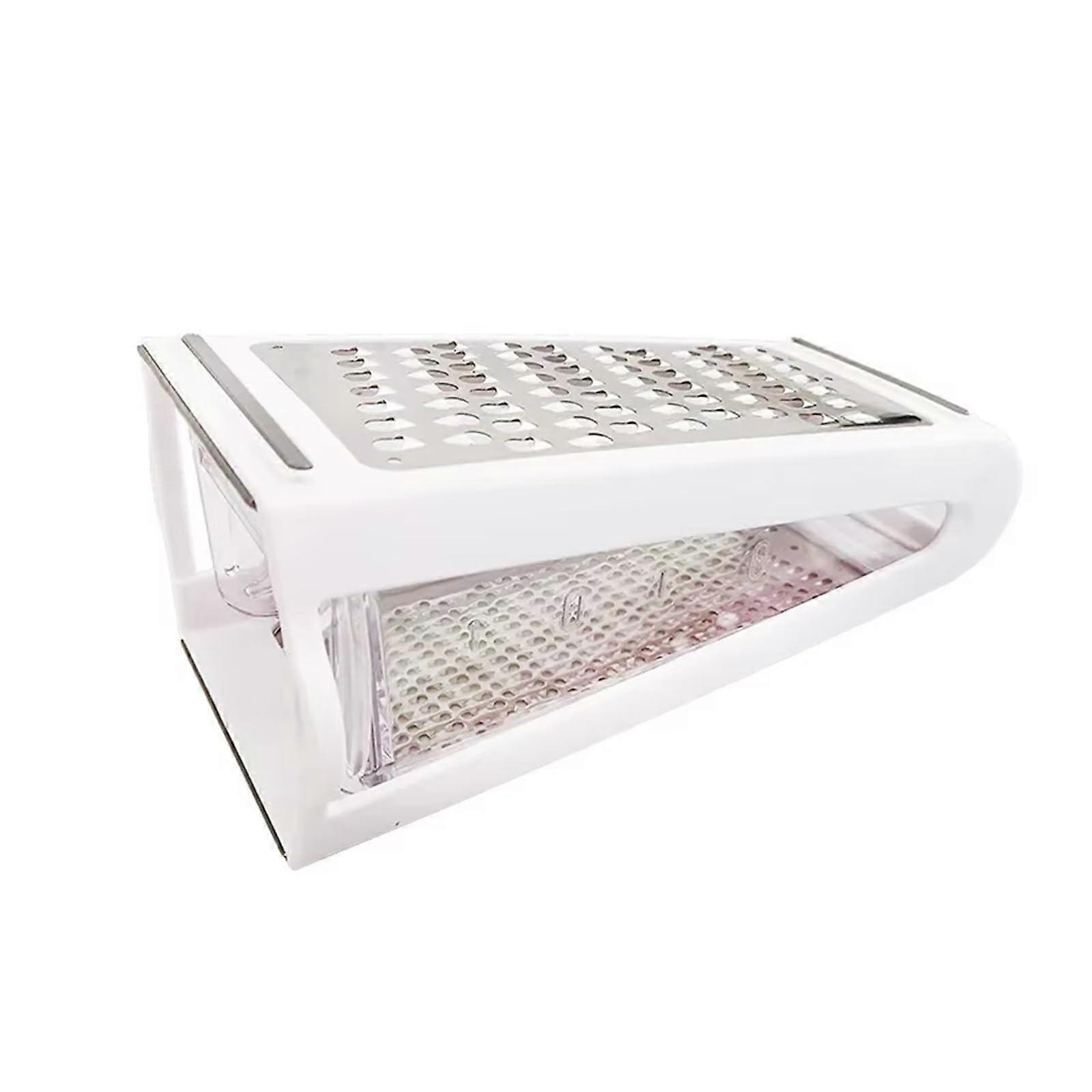 Cheese Grater and Vegetable Chopper 2 in 1 Ergonomic Grip Kitchen Tool for Easy Storage