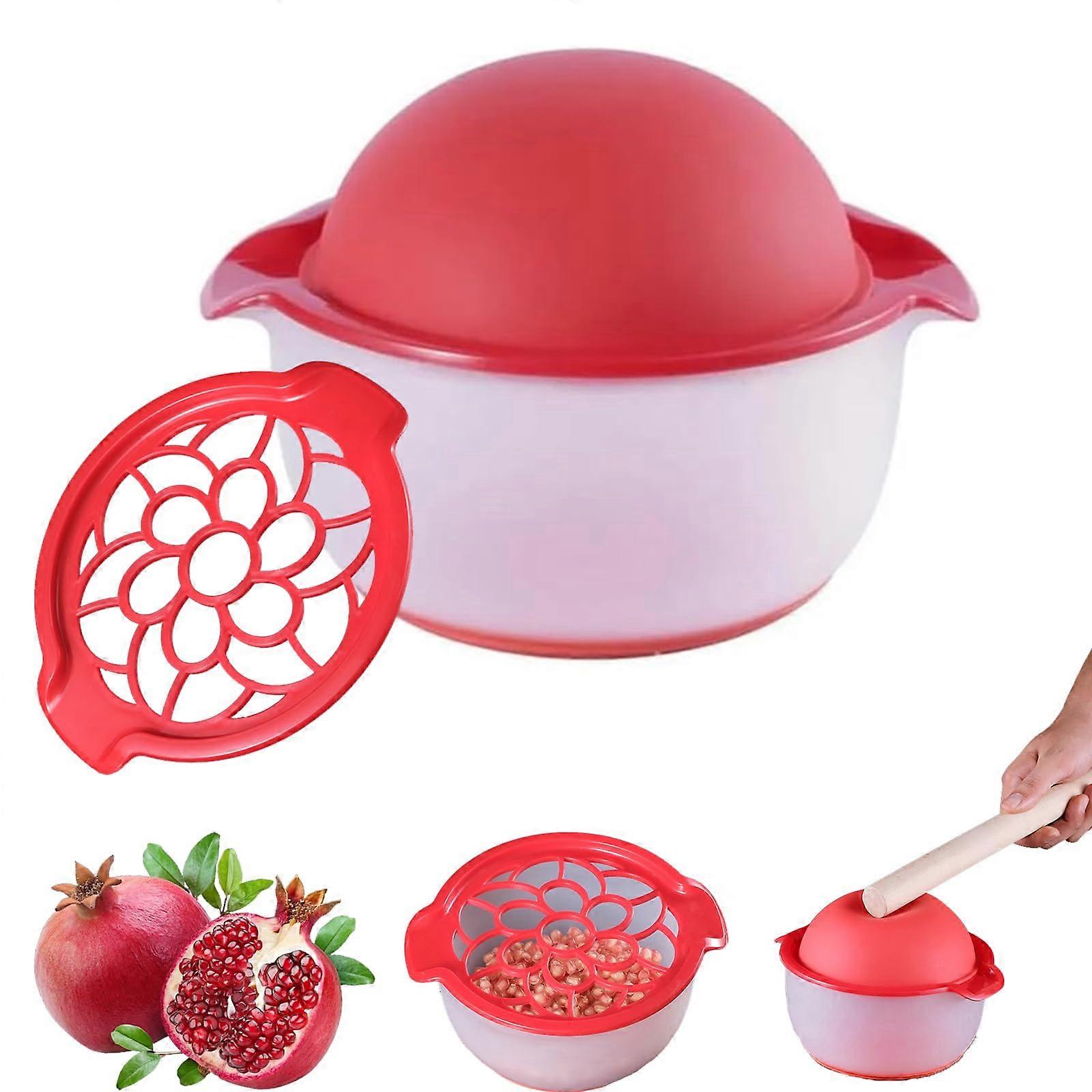 Pomegranate Deseeder and Peeler Tool with Silicone NonSlip Base for Fast Arils Removal
