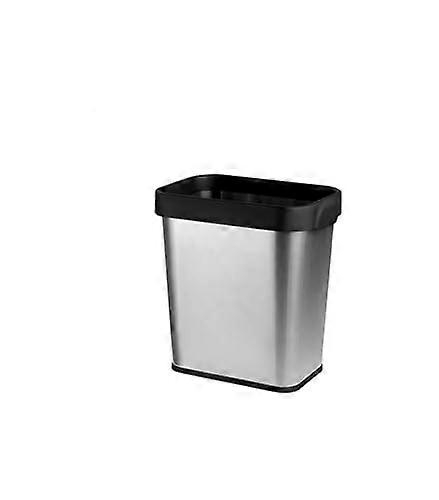 Slim Rectangular Trash Can with Pressure Ring, 3.1/2.1 Gallon Garbage Bin for Kitchen Bathroom