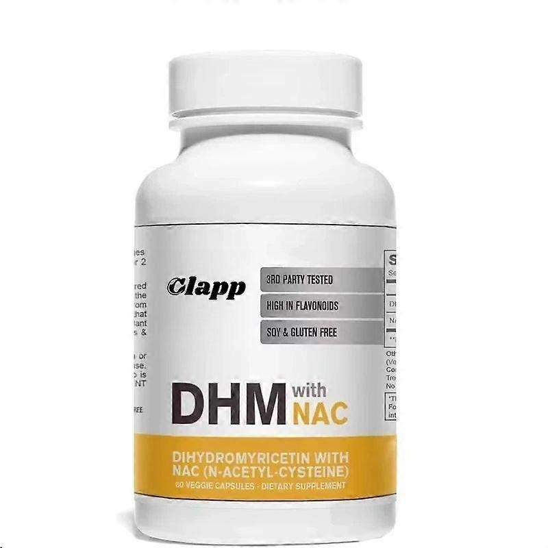 DHM Dihydromycin + NAC Capsules | Maximum Strength, Liver Support, 60 Counts