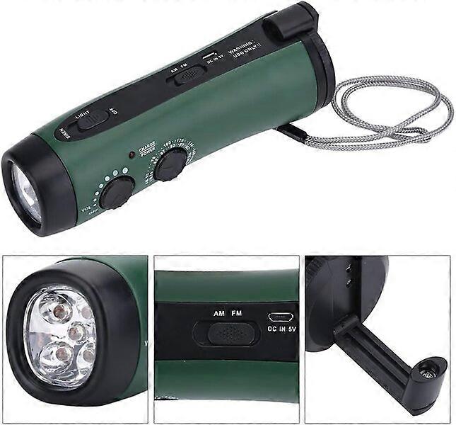 Portable flashlight, ABS material with hanging function, night hiking camping lighting tool