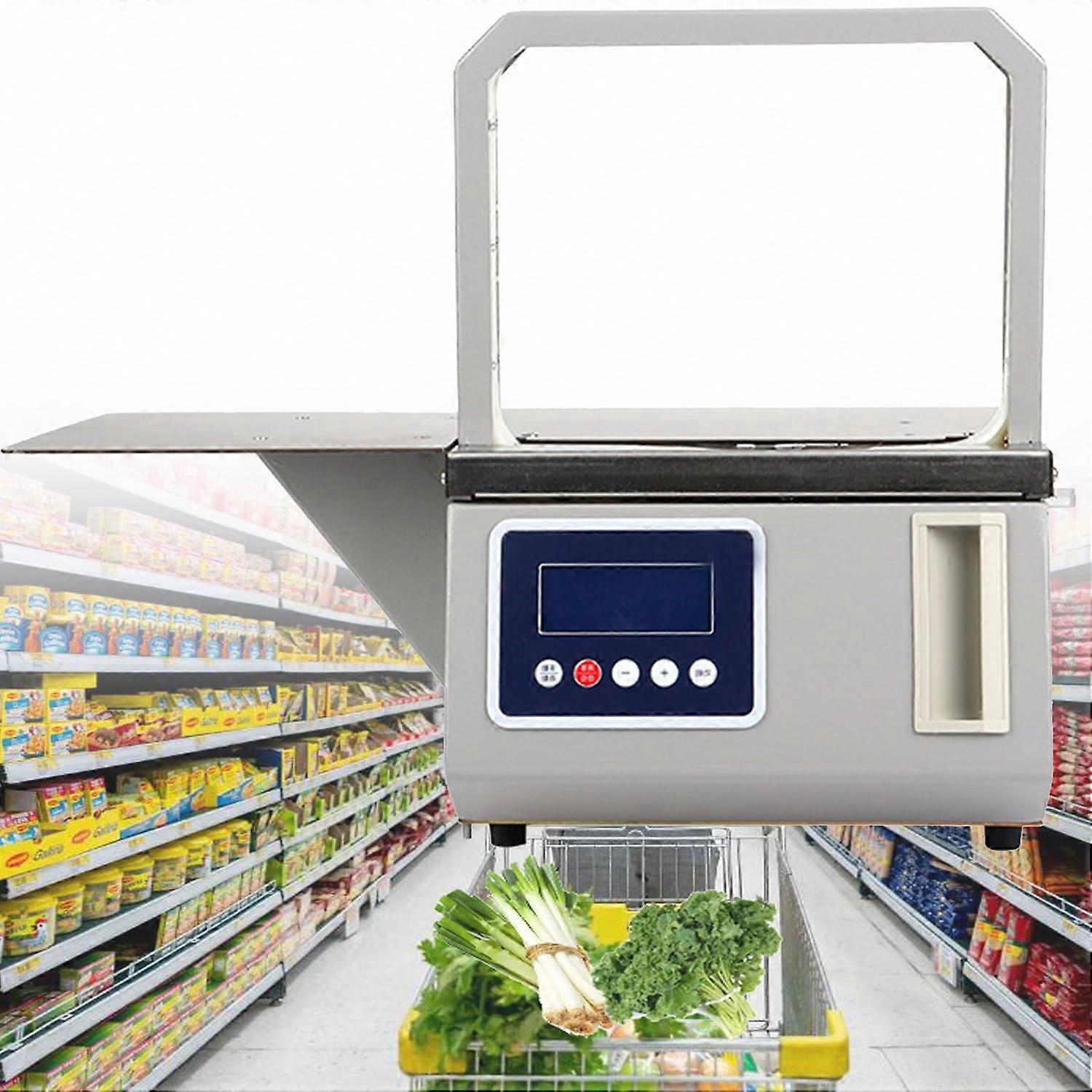 Automatic Vegetable Strapping Machine with Hot Melt OPP Tape, Fast Cycle and Adjustable Binding