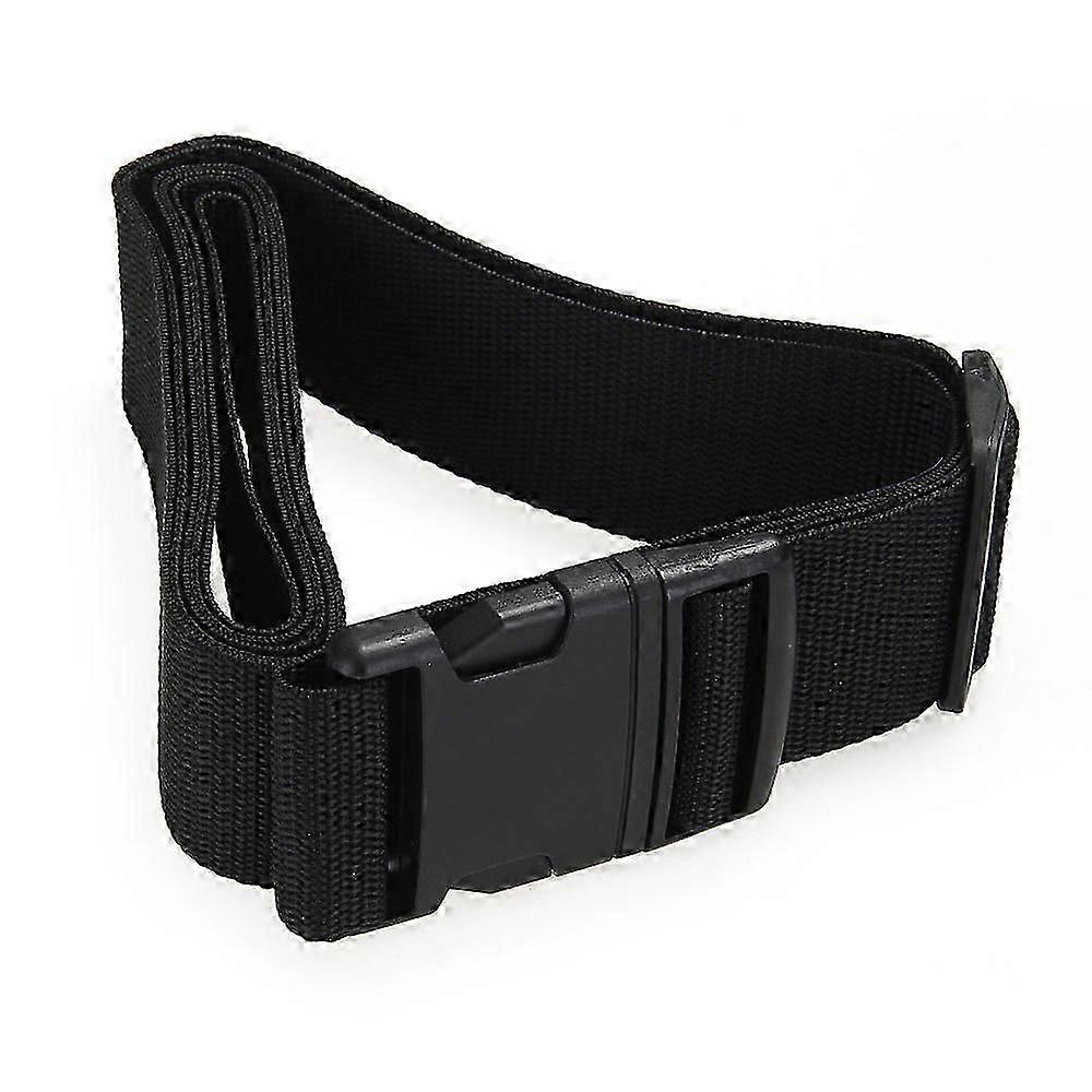 Svart 2M bagagerem för resväska