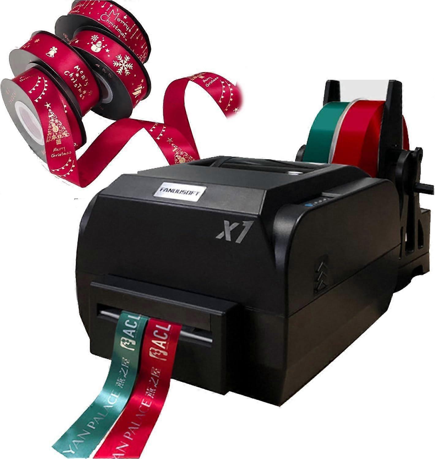 Upgraded Thermal Transfer Ribbon Printer with DualRow Printing, 200 DPI, MultiLanguage Support