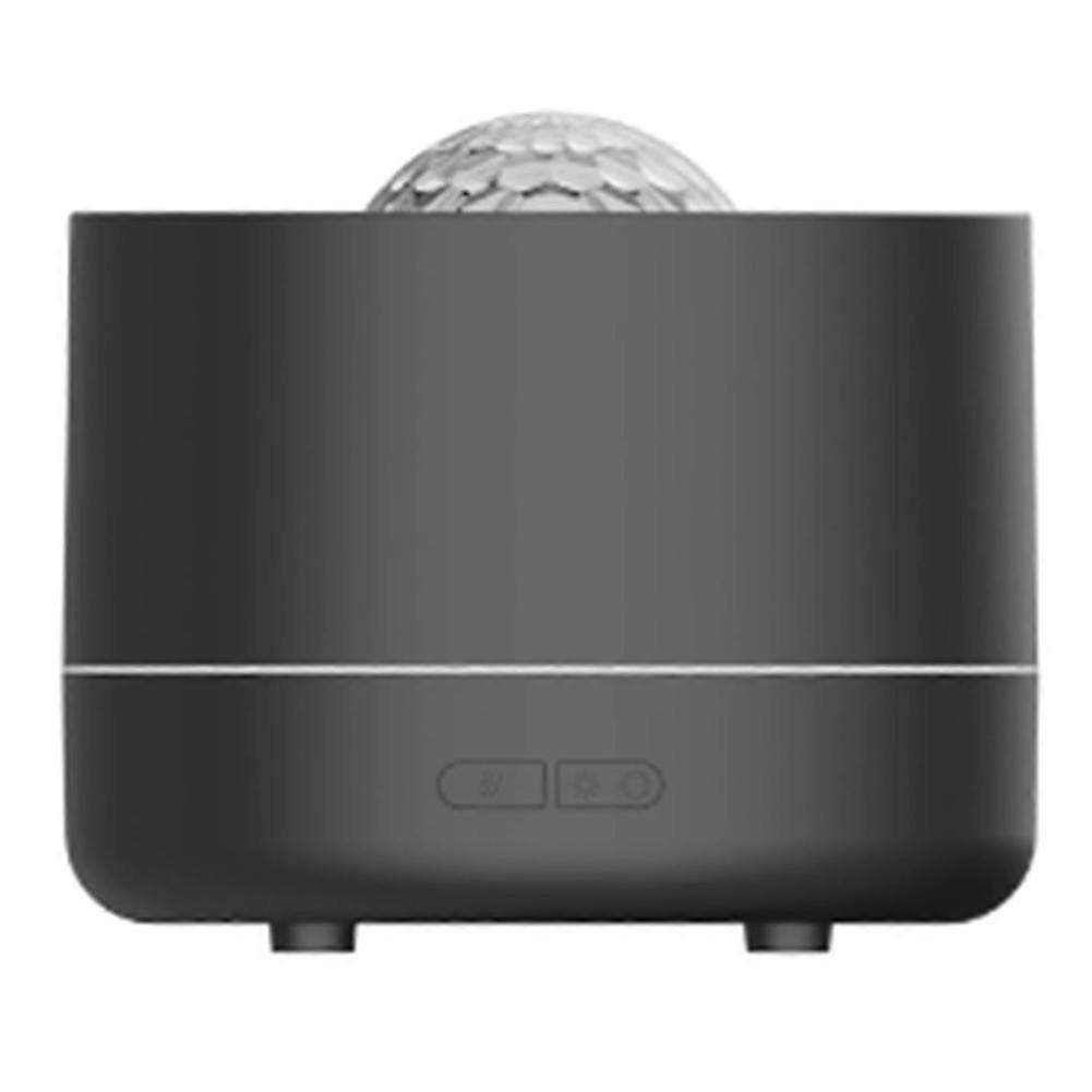 Humidifier with Starry Projector, Aromatherapy Diffuser & Flame Effect, USB Rotate Projection Light Mist Maker Fogger A