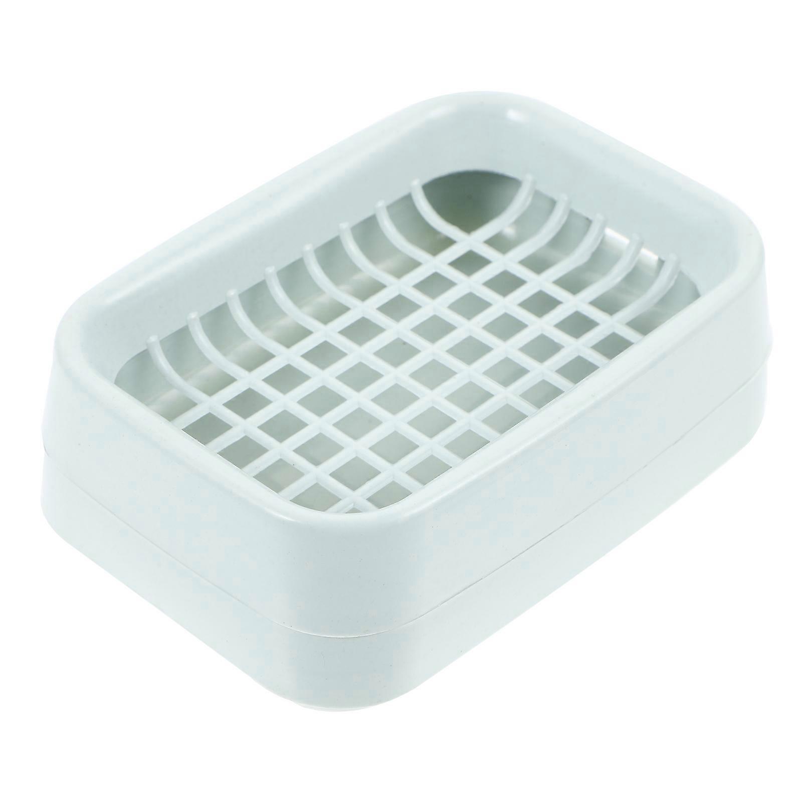 Creative Double Soap Holder Washing Soap Box for Storage Blue