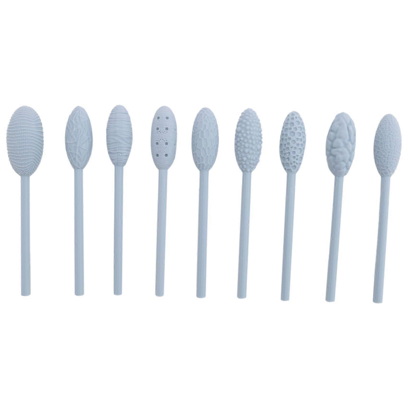 Texture Tool Sets for Clay Art 9Pcs, Clay Modeling Pattern Rollers Kit, Clay Texture Rolling Emboss Plaids Hand Rollers